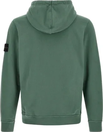 Stone Island Stretch Cotton Hoodie - Sage