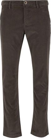 Jacob Cohen Fluweel Slim-fit Broek Bruin Geribbeld - Heren - Slim Fit Broeken - Bruin - W36 - Katoen - Broeken