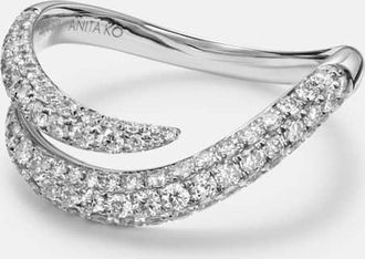Anita Ko Anello Zara in oro bianco 18kt con diamanti