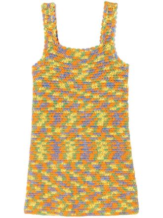 Re/Done Mouwloze jurk - Oranje