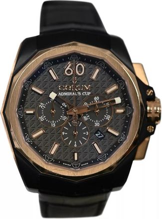 Corum Pre-owned Corum AdmiralS Cup Ac-One Chronograph Automatic Brown Dial Mens Watch 132.201.86