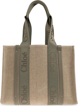Chlo&eacute; Dames, Tassen, Beige, Maat: ONE Size Katoen