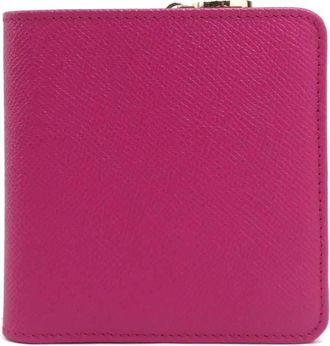 Bulgari Pink Leather Wallet (Bi-Fold) (Pre-Owned)