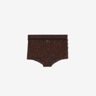 Burberry Crochet Moulin&eacute; Cotton Shorts