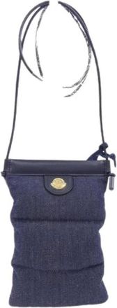 Moncler Pre-owned Cross Body Bags, female, Blue, Size: ONE SIZE Pre-owned Fabric Cross Body Bag