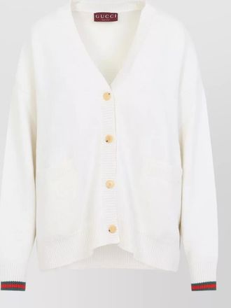 Gucci knit cardigan with pockets and v-neck