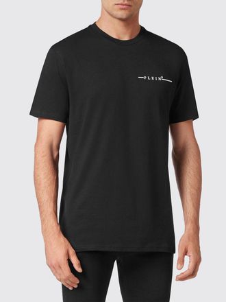 Philipp Plein T-shirt in cotone con stampa logo lettering a contrasto