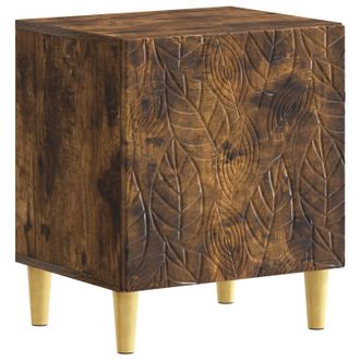 vidaXL Mesita De Noche Roble Ahumado 43 X 34,5 X 50 Cm Vidaxl
