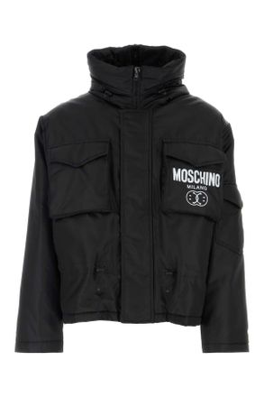 Moschino Black Nylon Padded Jacket