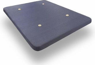 HOGAR 24 Hogar24 - Base Tapizada Reforzada Con 5 Barras Centrales Y V&aacute;lvulas De Transpiraci&oacute;n Color Gris. Patas No Inclu&iacute;das, 150x190 Cm