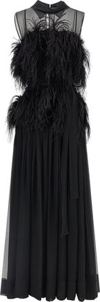 Alberta Ferretti Silk Long Womens Dress