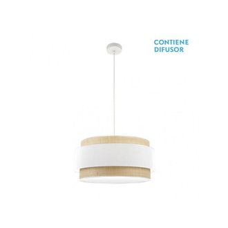 Fabrilamp Colgante 3 Luces Modelo Kandy Natural/blanco - Fabrilamp