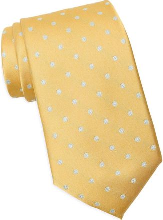 Nordstrom Rack Batson Dot Tie in Yellow at Nordstrom Rack