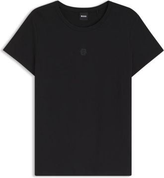 BOSS Mercerised-cotton T-shirt in a regular fit