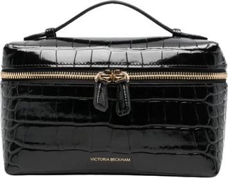 Victoria Beckham Vanity - Dames - Toilettassen - Zwart - ONE Size - Leer - Tassen