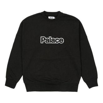 Palace FW21 Word Crew Sweater Black P20CS016