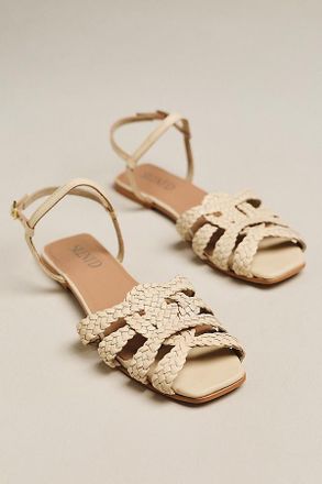 Silent D Dessma Woven Ankle-Strap Sandals