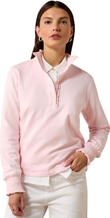 Ariat Womens Hollingworth Sweatshirt Long Sleeve in Icy Pink, Size X-Small, by Ariat