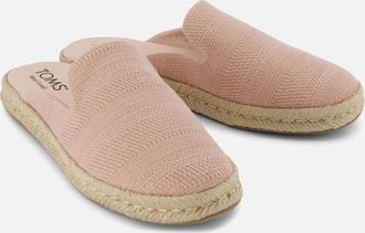 Toms Womens TOMS Santiago Mule Textile Womens Pale Rose Mules - Pink - Size: 8