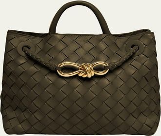 Bottega Veneta Andiamo Small Leather Top-Handle Bag