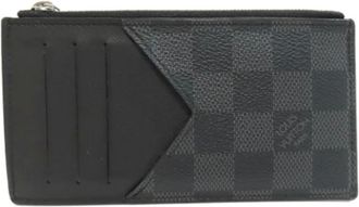 Louis Vuitton Pre-owned Wallets, female, Black, Size: ONE SIZE Pre-owned Canvas wallets