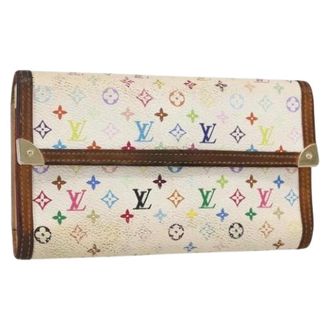 Louis Vuitton Pre-owned Wallets, female, White, Size: ONE SIZE Pre-owned Canvas Wallet