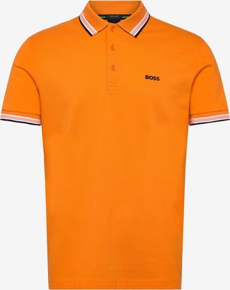 HUGO BOSS Mens Polo Shirt Cotton Orange T-shirts And Polos