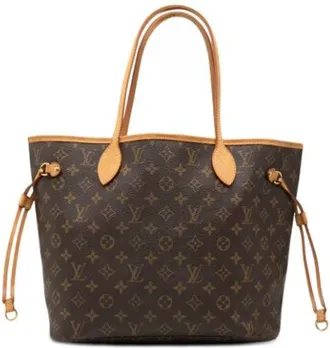 Louis Vuitton Vintage, unisex, Bruin, ONE Size, Leer, Pre-owned Neverfull MM