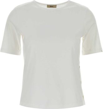 Herno White Cotton T Shirt