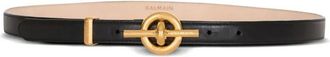 Balmain T-Bar 2Cm Calfskin Belt