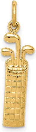 Diamond2Deal 14k Yellow Gold Golf Bag Charm
