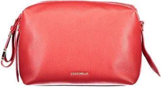 Coccinelle Leren Crossbody Tas - Dames - Schoudertassen - Rood - ONE Size - Leer - Tassen