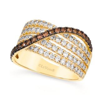 Le Vian Ladies Chocolate Diamonds Rings set in 14K Honey Gold