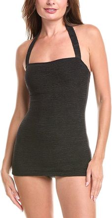 Vince Camuto Textured Underwire Tankini One-Piece