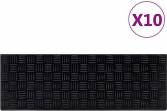 vidaXL Stair Treads 10 pcs 25x75 cm Rubber Vidaxl
