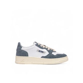 Autry Vintage-ge&iuml;nspireerde Lage Sneakers Wit/Grijs - Dames - Sneakers - Veelkleurig - 39 EU - Leer - Schoenen