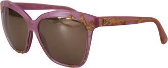 Dolce & Gabbana DG4251 Pink Gold Full Rim Rectangle Frame Womens Shades