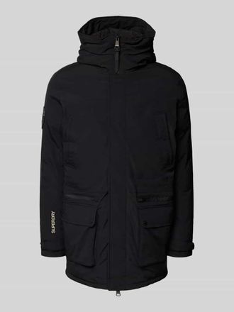 Superdry Parka mit Kapuze in Black, Gr&ouml;&szlig;e S