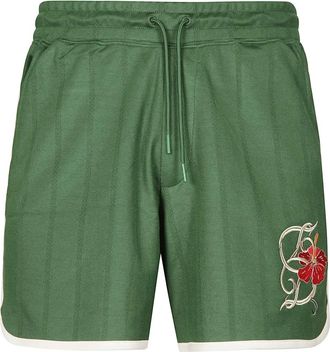 Dr&ocirc;le de Monsieur Hibiscus Short - Heren - Korte Broeken - Groen - S - Korte Broeken