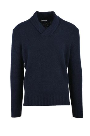 MANIPUR Blue Wool Cashmere Polyamide Elastane Mens Sweater