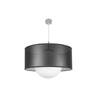 Fabrilamp Pendente cosmico 1xe27 nichel/nero-argento regx60x60 cm