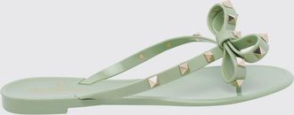 Valentino Garavani Sandali infradito Rockstud in gomma con borchie e fiocco