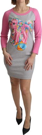 Moschino Gray My Little Pony Top Sweater Womens Dress
