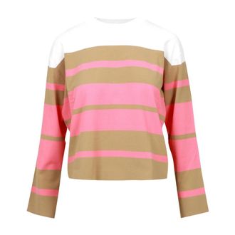 Kaos Trui met ronde hals - Dames - Ronde hals truien - Veelkleurig - S - Katoen - Truien & Vesten