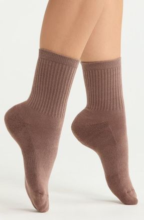 Nordstrom Everyday 3-Pack Demi Crew Socks in Oatmeal Multi at Nordstrom, Size 9-11
