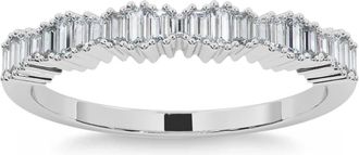 Pompeii3 1/3Ct Baguette Cut Designed Anniversary Band 14k Gold Lab Grown