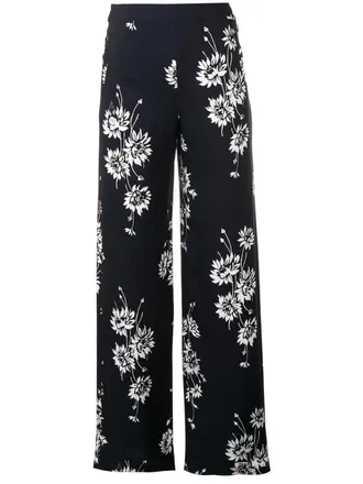 McQ by Alexander McQueen floral printed trousers - Black