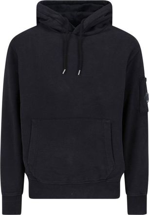 C.P. Company Logo Hoodie - Black