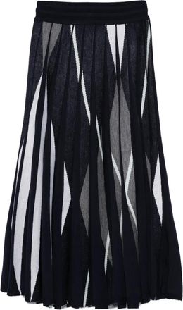 Eric Bompard Gonna midi plissettata - Blu