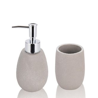 tomasucci Juego de ba&ntilde;o de cemento